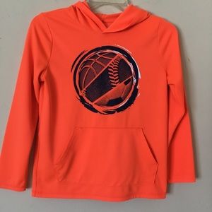 Jumping Beans Boy’s Pullover Hoodie Orange Size 12